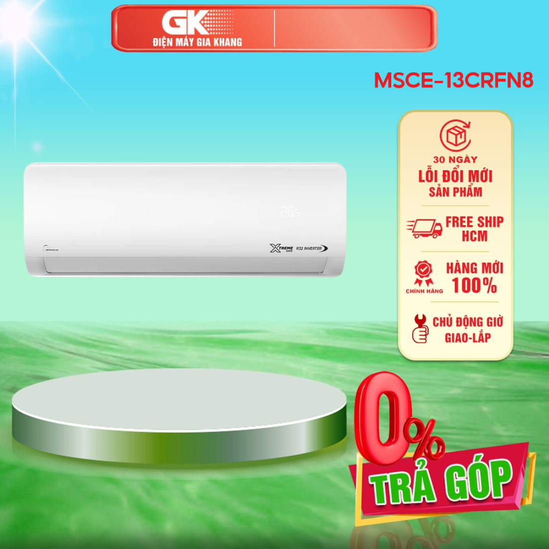 Midea MSCE-13CRFN8 - Điều Hòa Inverter 12000BTU Tiết Kiệm Điện