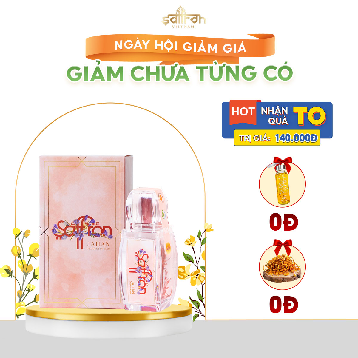 Nhụy Hoa Nghệ Tây SAFFRON JAHAN 0.5Gram