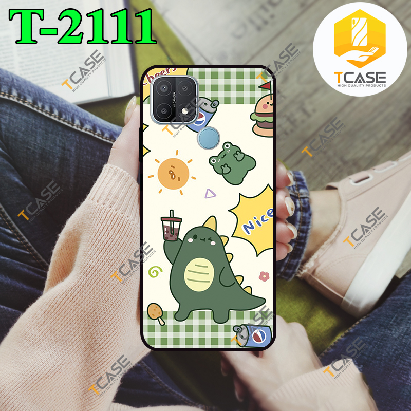 [HCM]Ốp lưng Oppo A15/ A15s in hình Khủng Long Xanh Cute Phần A