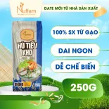 Hủ Tiếu Khô Hữu Cơ Nuffam Natri Low  - Gói Tiện Lợi 250g Không Chất Bảo Quản