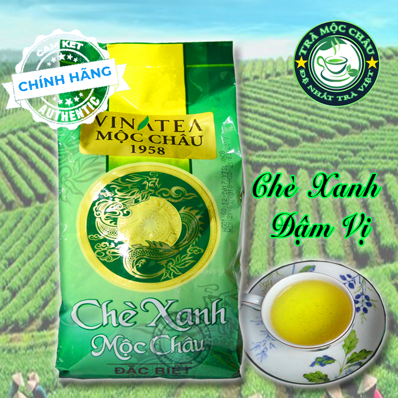 Trà xanh mộc châu đặc biệt - trà xanh đậm vị - trà mộc châu đặc sản 200g