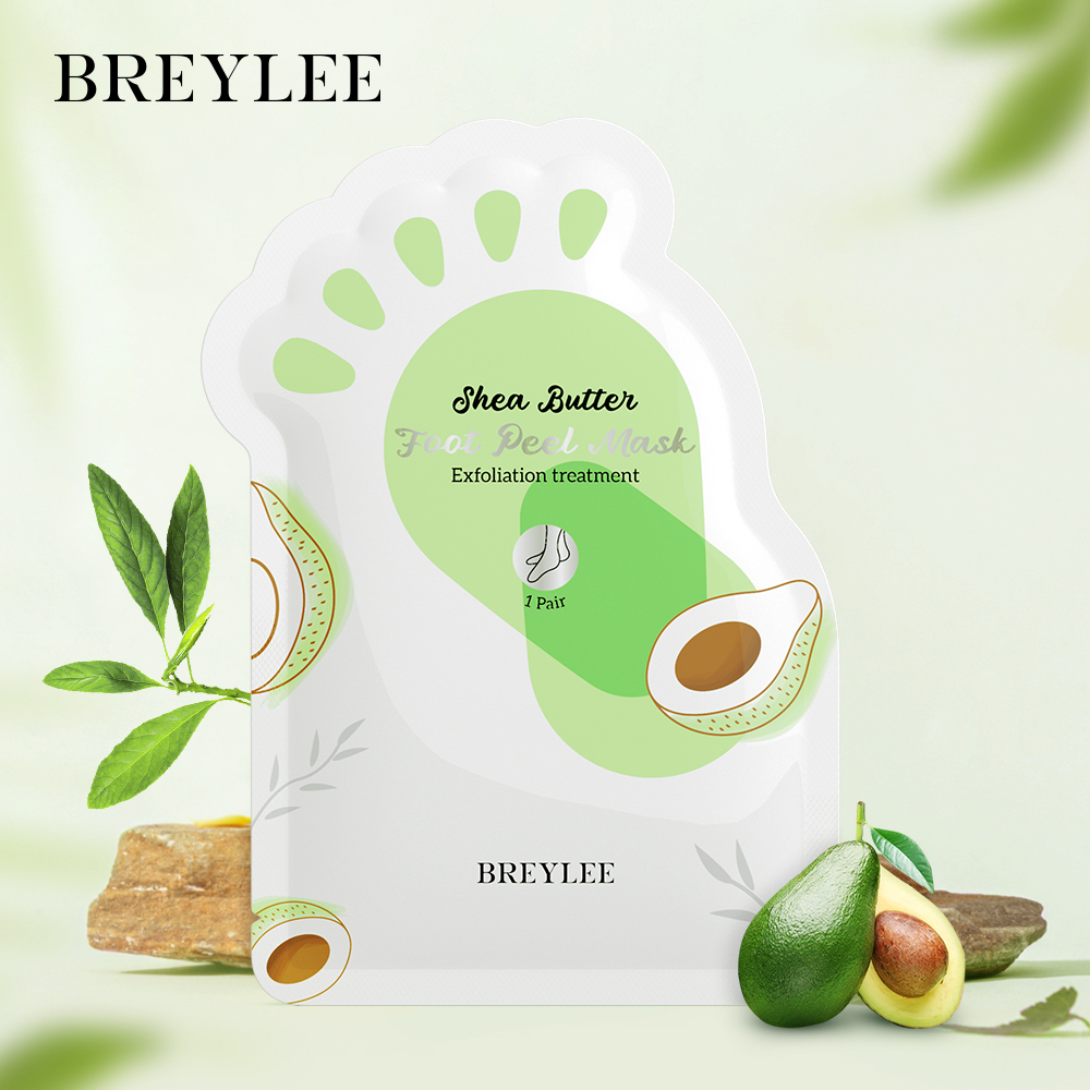 BREYLEE Foot Mask Exfoliating Tender Avocado Mặt nạ chân dưỡng ẩm tẩy tế bào chết Chỉ Cần Một Cặp để Loại Bỏ Da Chết Một Cách triệt để trong 2-7 ngày Moisturizing Foot Exfoliating Care Foot