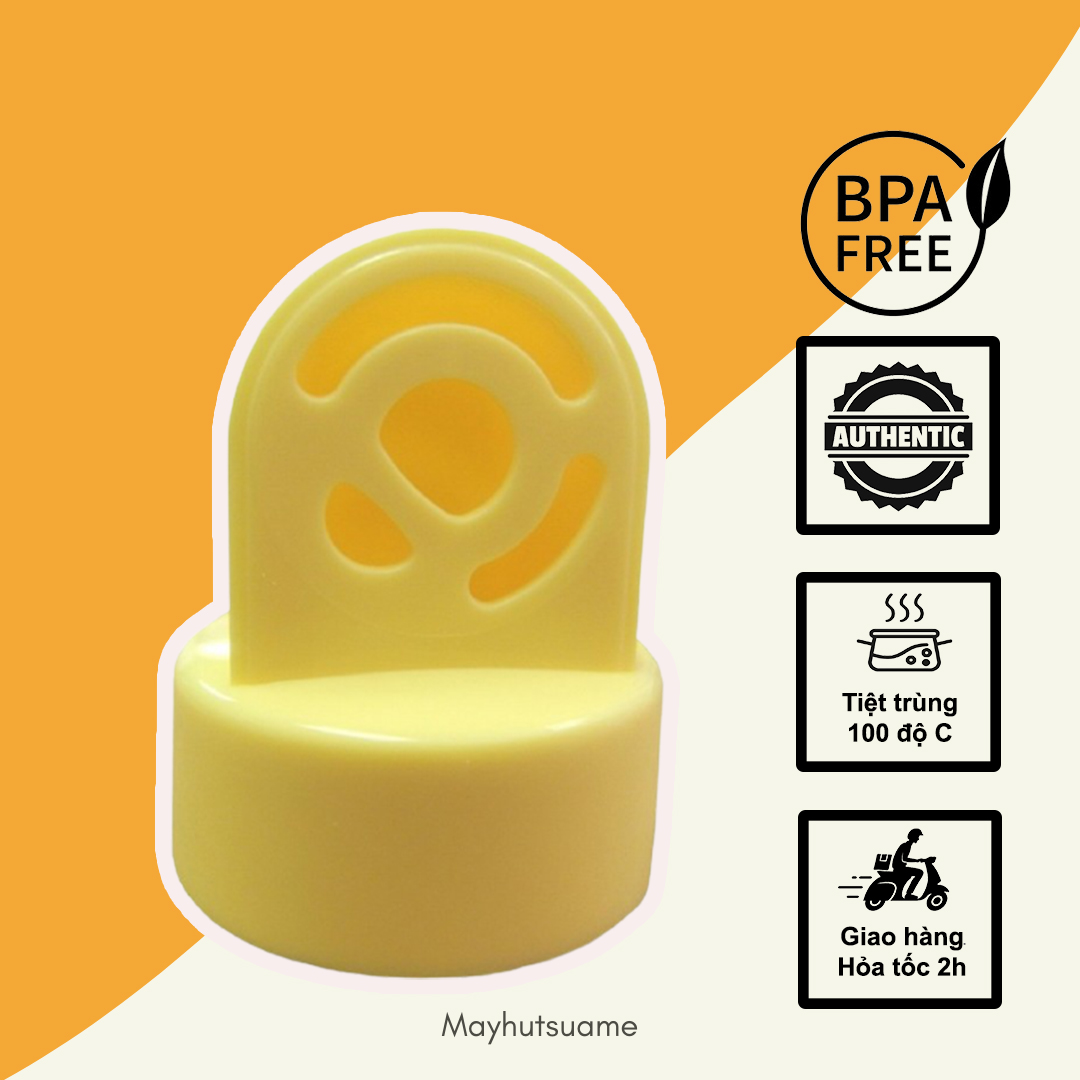 1 cái van vàng Medela Pump, Medela Swing đơn, Medela Harmony, Medela Symphony, Medela Mini Electric - tách set từ hộp 2 van vàng 6 van trắng