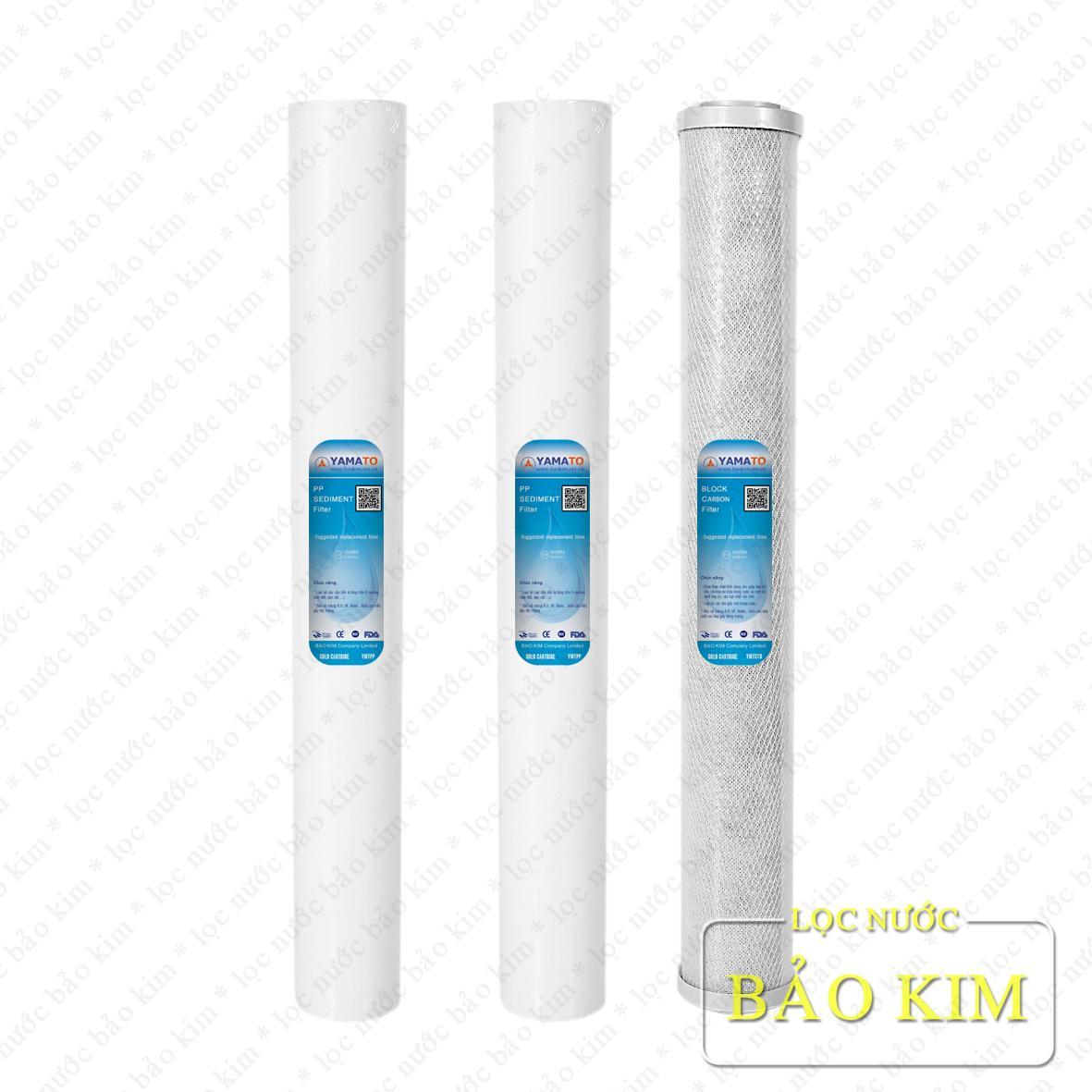 Bộ sản phẩm 3 lõi lọc nước 20 inch số 13