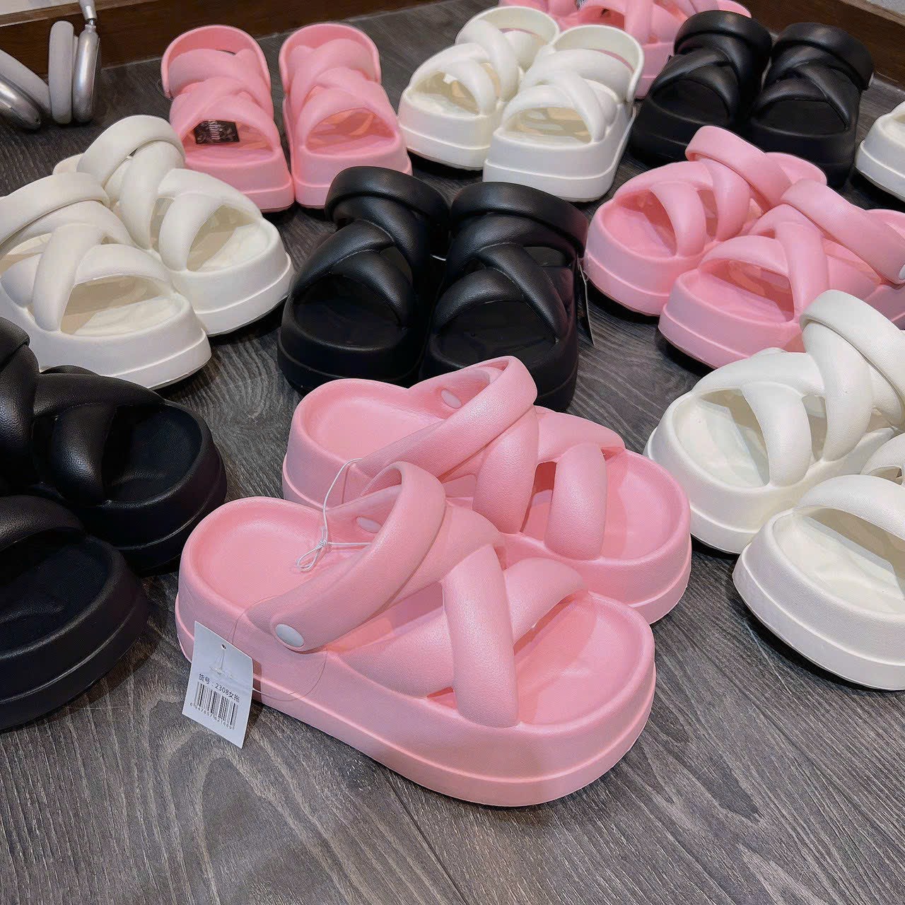 Dép sandal nữ đế cao 6,5cm 3TDEP , dép xăng đan EVA cap cấp, chọn chuẩn size