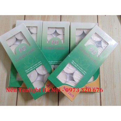 50 Viên Nến Tealight Màu Trắng