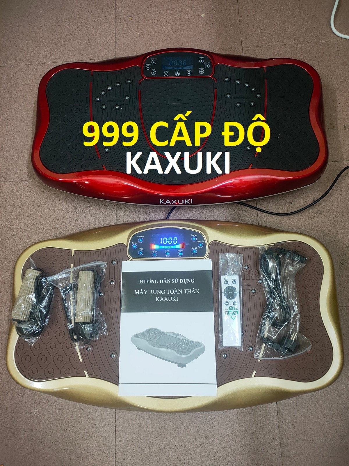 Máy rung toàn thân KAXUKI K5, K6, K7, K8, K10 kết hợp nghe nhạc - Sử dụng tiếng việt