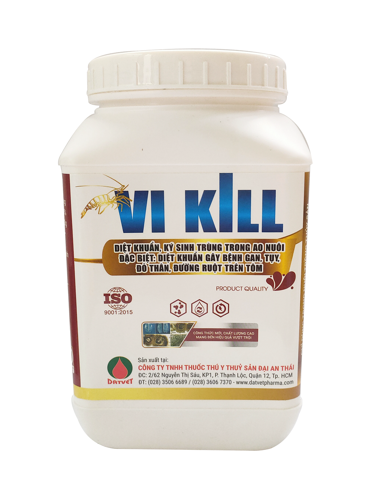 Diệt khuẩn diệt virut gây bệnh đốm đen đốm trắng gan tụy trên tôm ...# vikill
