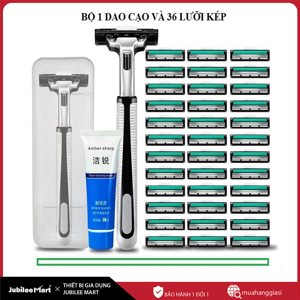 [MIỄN PHÍ VẬN CHUYỂN] Máy cạo râu Yandou, dao cạo râu đa năng, dao cạo râu 36 lưỡi kép, dao cạo râu thông minh tặng 1 tuýt kem tạo bọt
