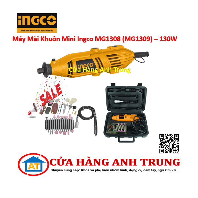 Máy Mài Khuôn Mini Ingco MG1308 (MG1309) - 130W