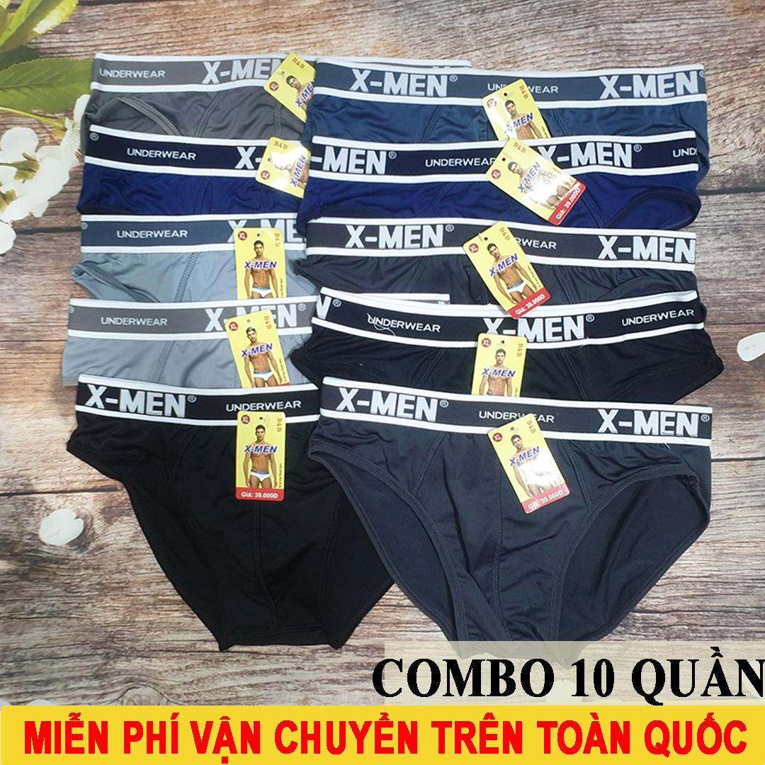 [HCM]Combo 10 Quần Lót Nam Sịp Nam X.men - Thun Lạnh Cao Cấp