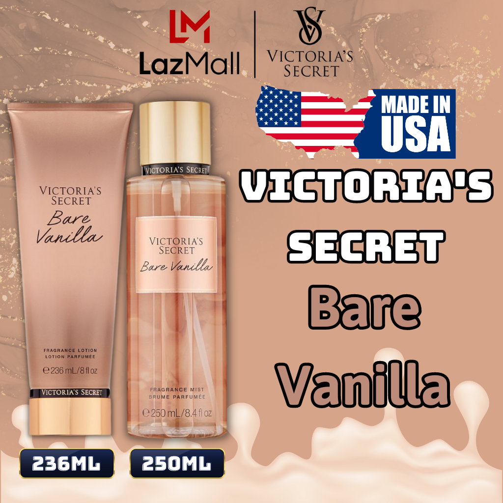 Victoria Secret Bare Vanilla Chính Hãng, Body Mist Victoria Secret Bare Vanilla 250ml, Lotion Victoria Secret Bare Vanilla Chính Hãng 236ml