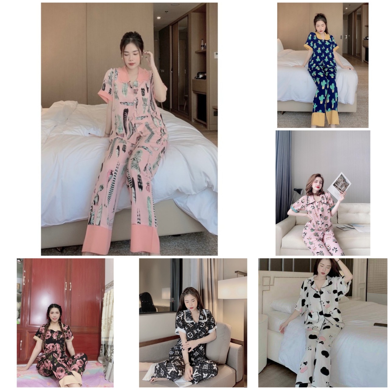 Bộ pijama mango cộc dài