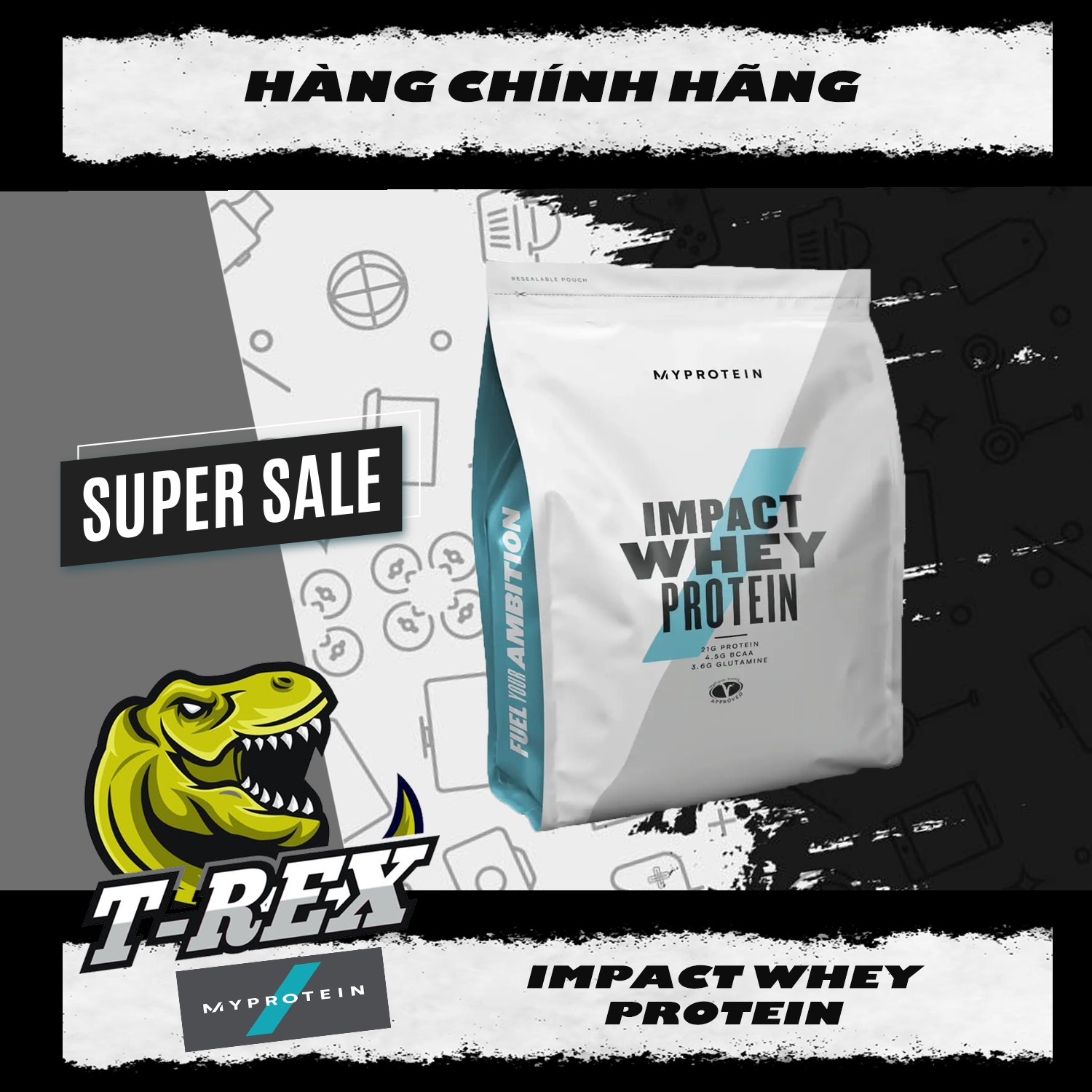 Myprotein - tăng cơ - impact whey - 2.5kg