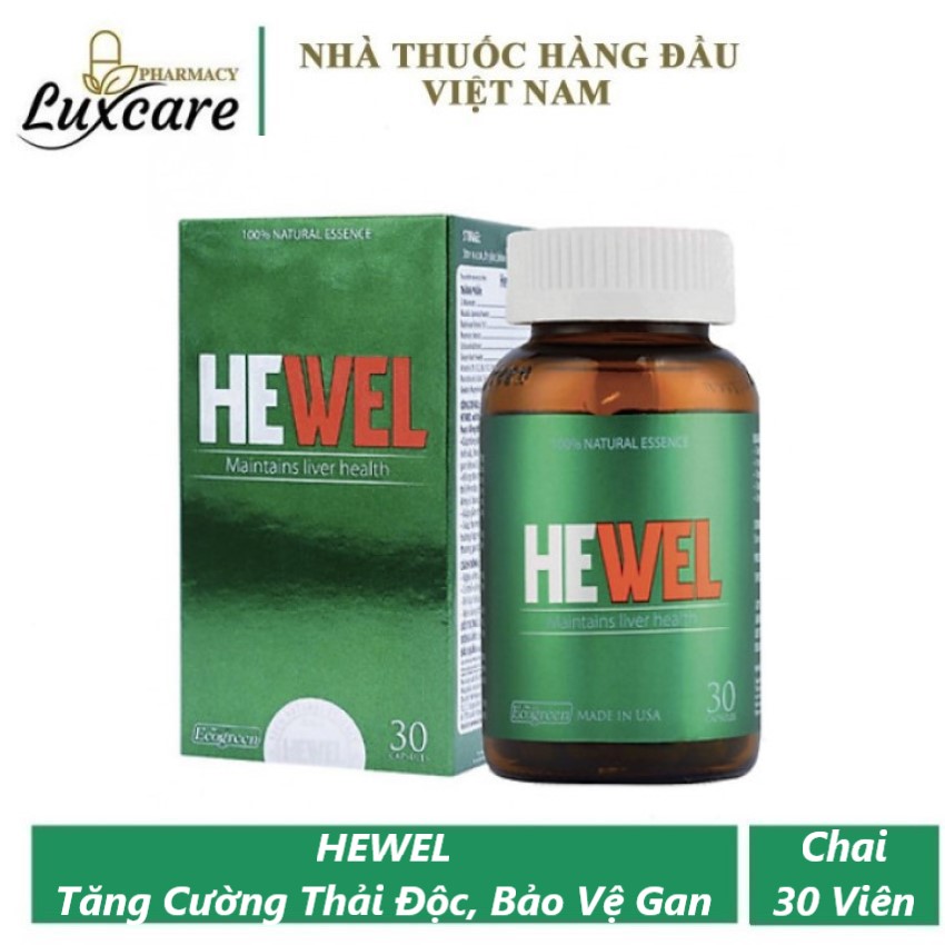 HEWEL- Tăng Cường Giải Độc Chống Độc Bảo Vệ Gan (Hộp 30 Viên) Luxcare