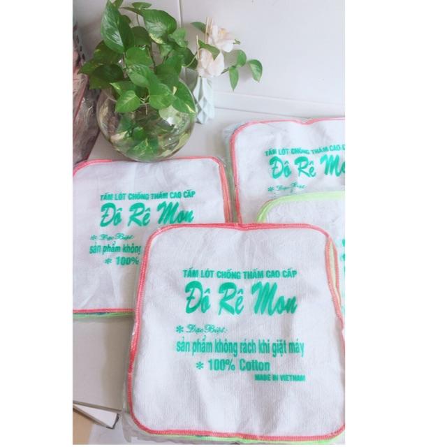 Combo 10 tấm lót chống thấm doremon viền vắt sổ