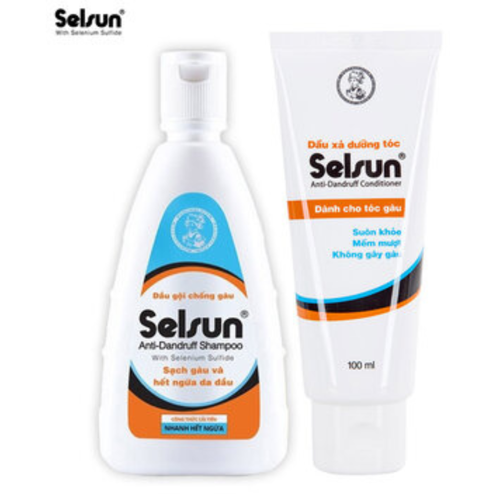 Dầu gội dầu Xả Selsun Giúp Làm Giảm & Ngăn Ngừa Gàu Selenium Sulfide 1% 100ml Anti-Dandruff Shampoo