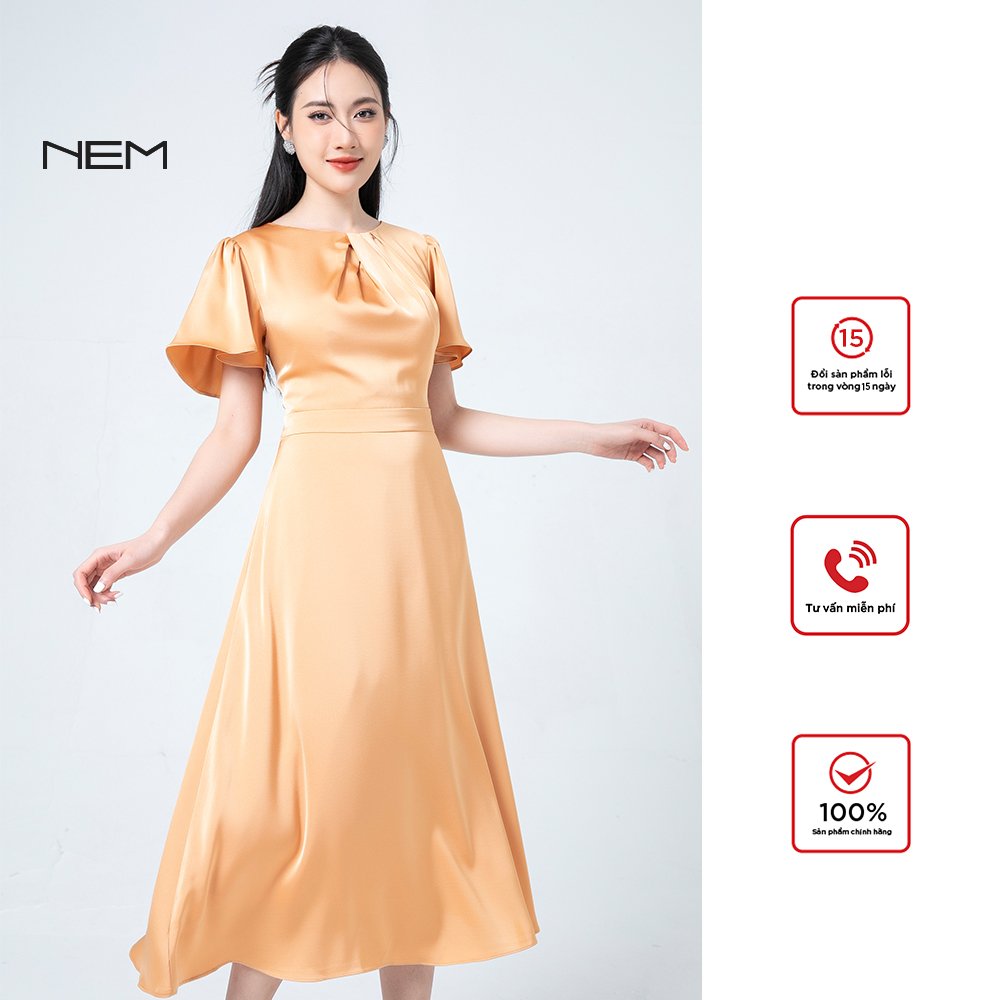 Đầm công sở nem fashion tay lỡ d41322