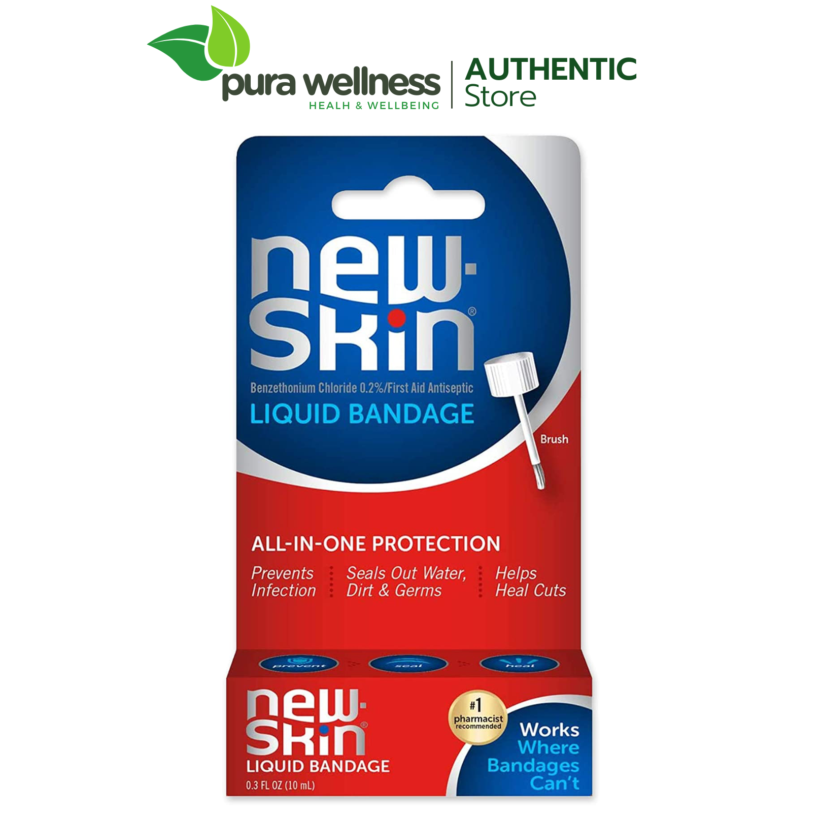 New Skin Liquid Bandage 10ml - Dung dịch băng keo cá nhân bảo vệ vết thương chống nước