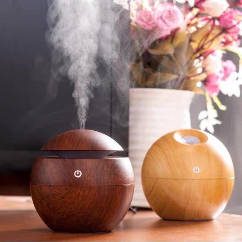 Máy khuếch tán tinh dầu - Máy phun sương tạo độ ẩm bình vân gỗ