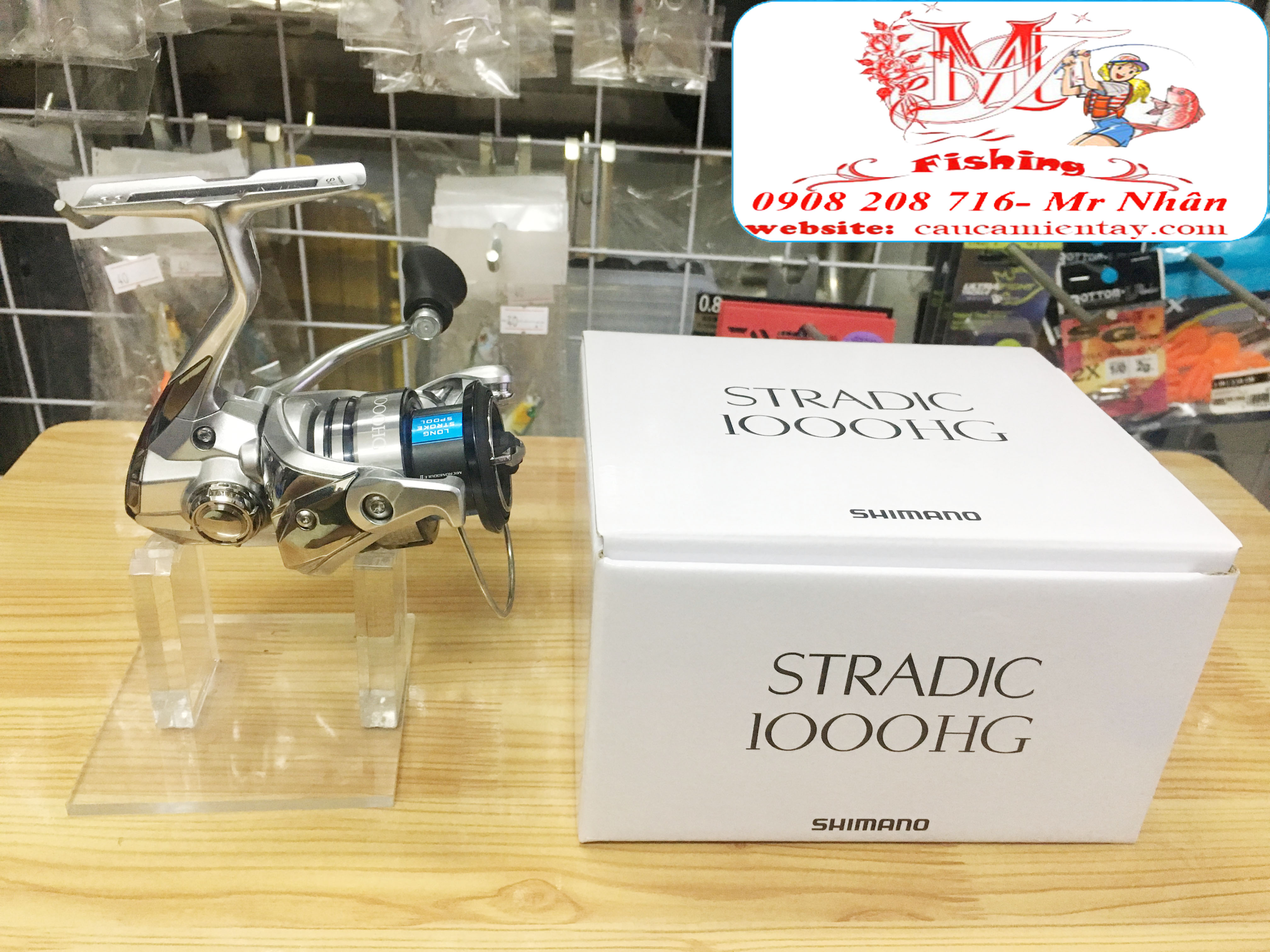 [HCM]Máy Câu Đứng Shimano Stradic 1000HG FL