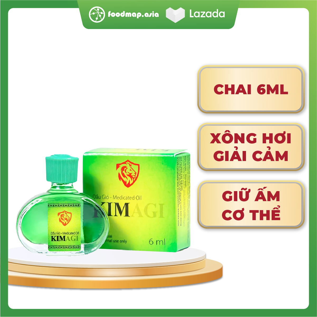 Dầu gió xông kimagi - chai 6ml