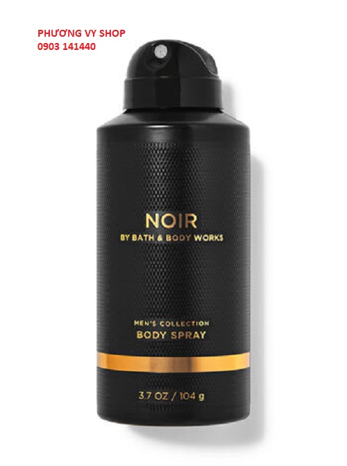 Xịt khử mùi toàn thân hương nước hoa dành cho nam BBW NOIR