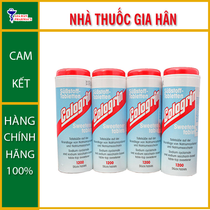 Đường ăn kiêng cologrin kruger 1200 viên - gia hân pharmacy
