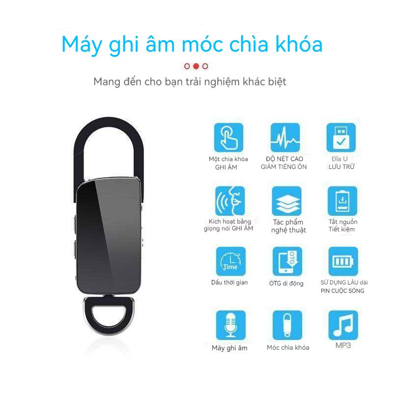 Mini Recorder mini Audio Recorder Thiết bị ẩn Âm thanh 8G 16G 32G Keyclap Kỹ thuật số Mini Recorder Mp3