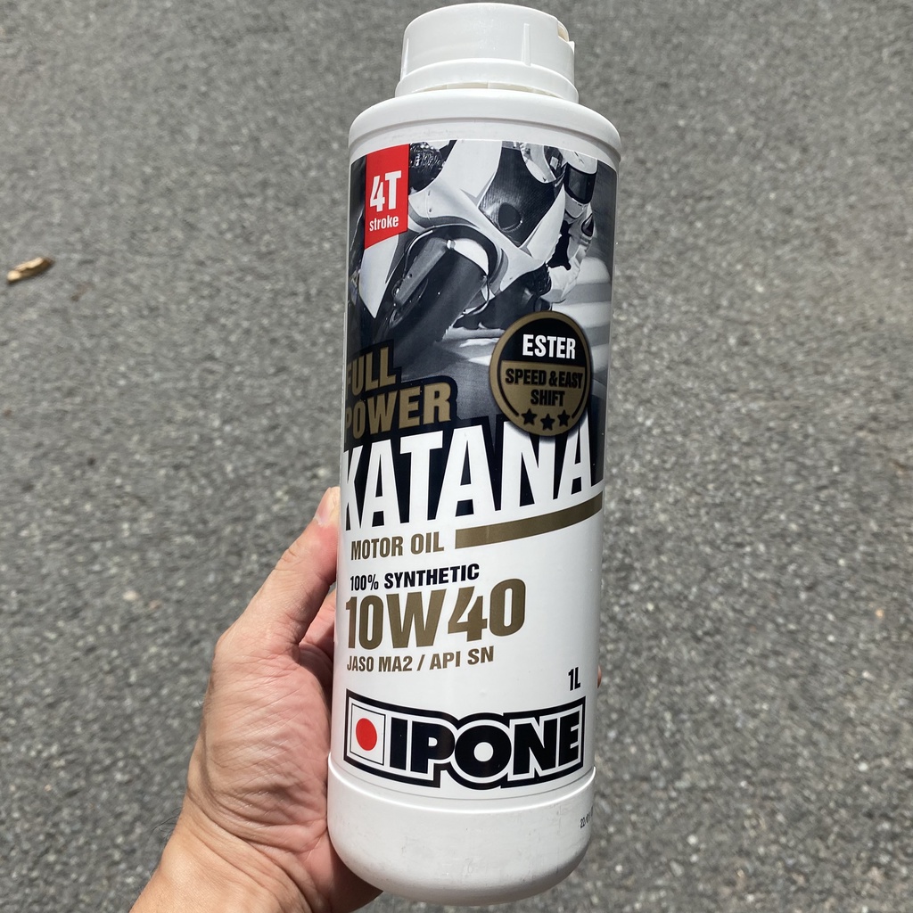 Dầu nhớt ipone katana 100% tổng hợp gốc ester 10w40