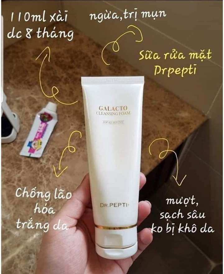 [chính hãng date mới] Sữa Rửa Mặt Dr.Pepti Galacto Cleansing Foam