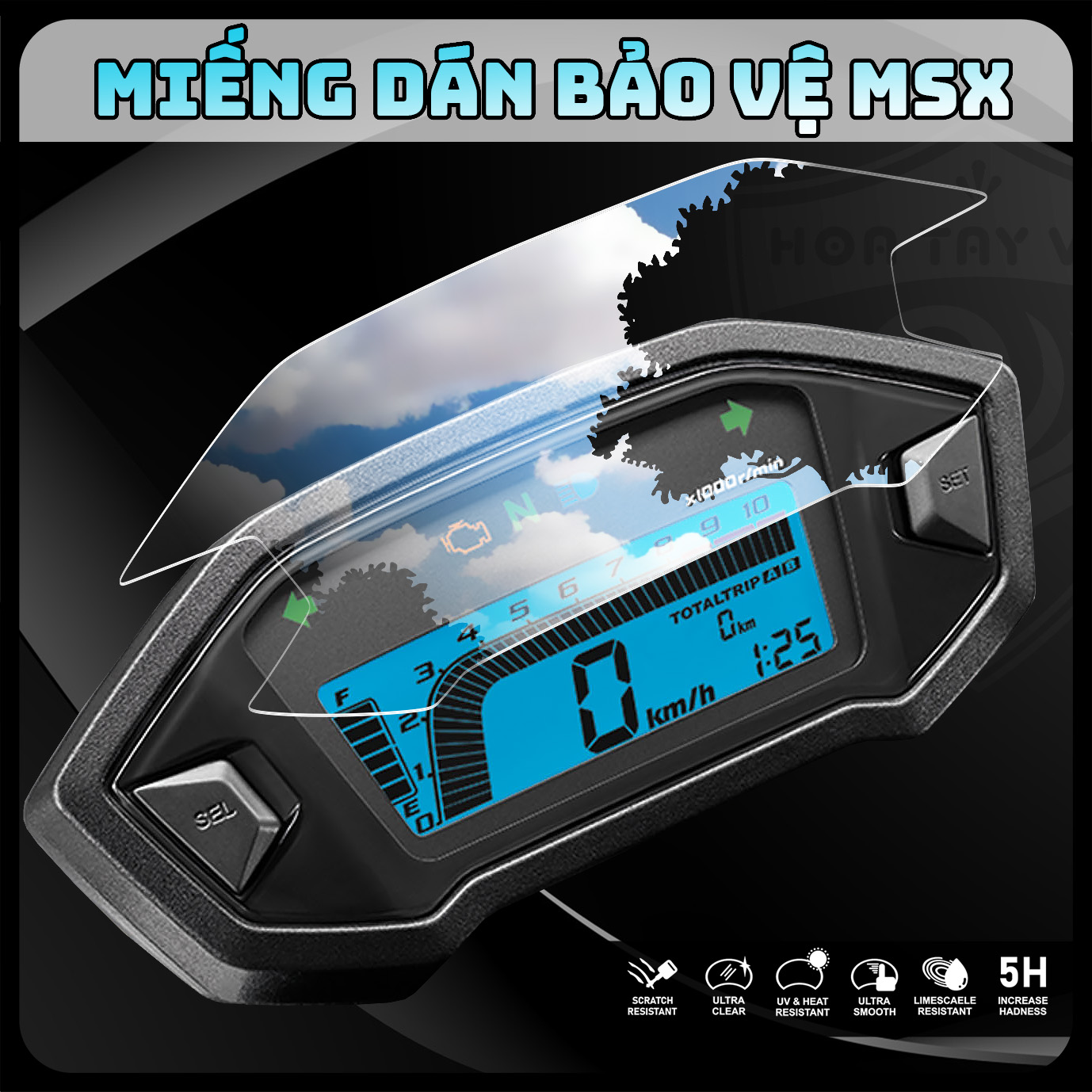 Miếng dán honda MSX bảo vệ chống trầy xước PPF mặt đồng hồ xe MSX