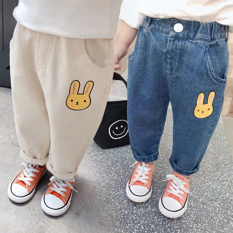 Quần jean dài cho bé trai bé gái xinh