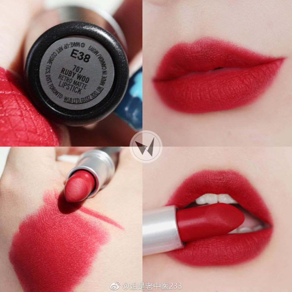 Màu son ruby woo retro matte siêu hot của mac