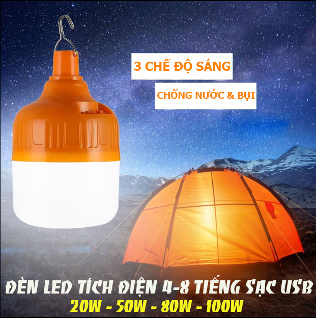 Bóng Đèn Tích Điện, Bóng Đèn Led, Bóng Đèn Led Có Điều Khiển Từ Xa, Bóng Đèn Led Sạc Tích Điện Siêu Sáng [30W- 40W - 100W], Bóng Đèn LED Sạc Tích Điện 6-8h Đầu Cắm USB, Bóng Đèn Led Tích Điện Năng Lượng Mặt Trời.