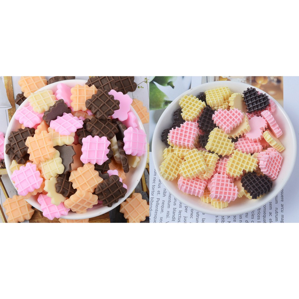 [HCM]Socola Trái Tim Lưới Phụ Kiện Trang Trí Charm Slime [1 cái ]