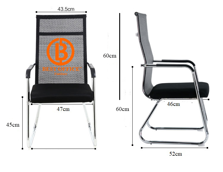 Ghế chân quỳ lưng lưới cao CQ4101 siêu thoáng mát - Chống ê mỏi cổ hiệu quả , ghế văn phòng khung thép bền