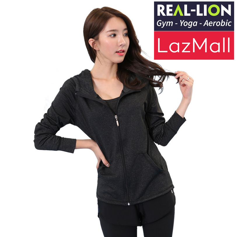 Áo khoác thể thao nữ REAL-LION tập thể dục, Gym, Yoga, Aerobic - Áo khoác tập gym nữ thời trang Hàn Quốc - RL17