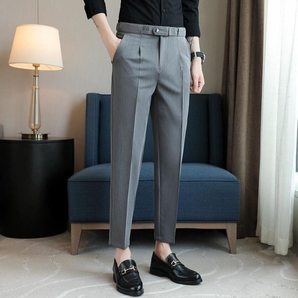Quần âu nam lưng cao GOZIN.STORE hàn quốc cao cấp ,quần tây công sở nam lưng cao chỉnh dáng ống côn đẹp, big size -33