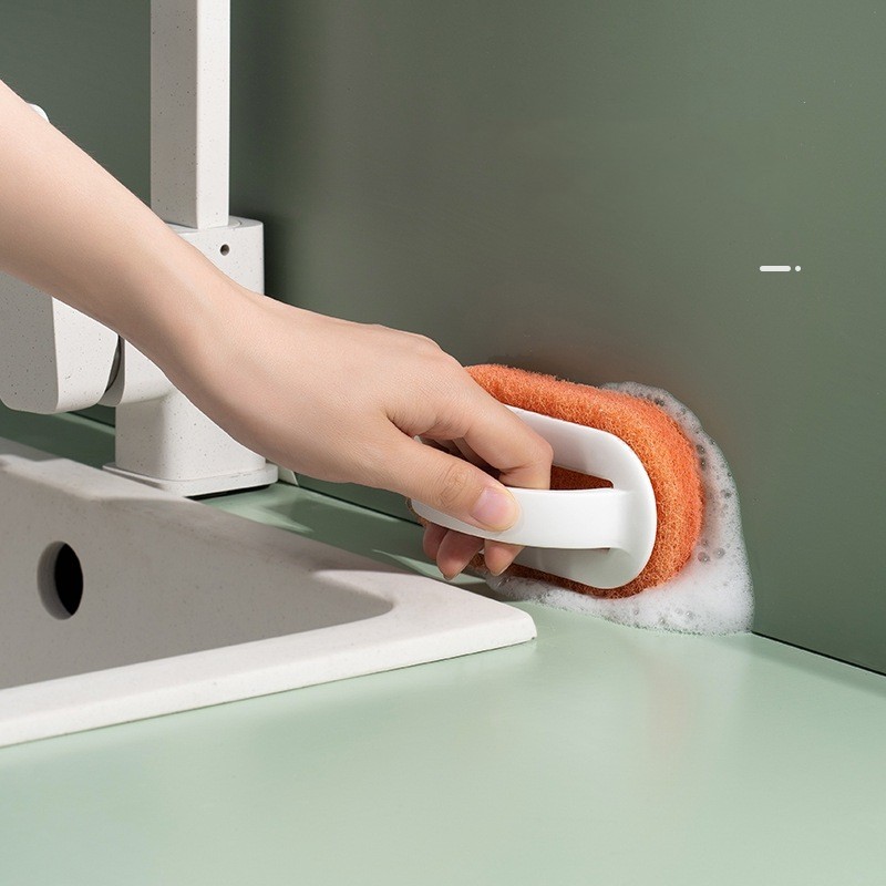 [HCM] Dụng cụ vệ sinh nhà bếp nhà tắm , có tay cầm，Với Chất Liệu Bọt Biển Dễ Dàng Đánh Bay Các Vết Bẩn Joyee810