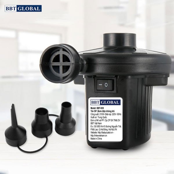 Bơm điện hút xả 2 chiều công nghệ mới BBT-839