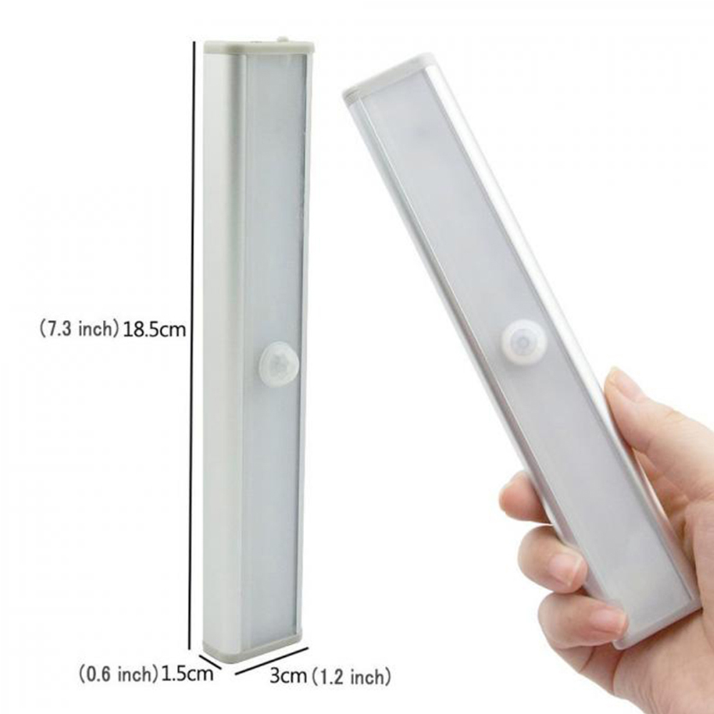 PIR cảm biến chuyển động không dây AAA pin PIR cảm biến chuyển động LED ánh sáng ban đêm Tủ hồng ngoại phát hiện chuyển động Đèn tường trắng ấm