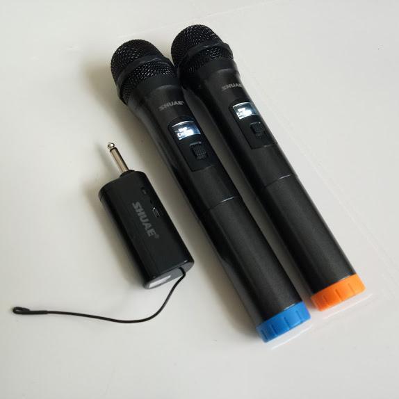 Bộ 2 Micro không dây cho loa kéo / amply sóng UHF Wireless microphone