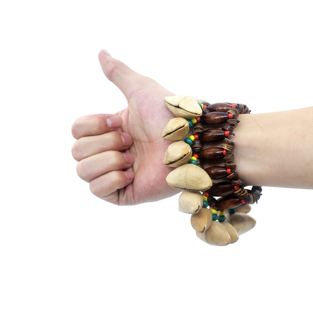 Handmade Nuts Shell celet chuông cho DJEMBE phi trống conga Tambourine Bộ gõ phụ kiện trống phụ kiện