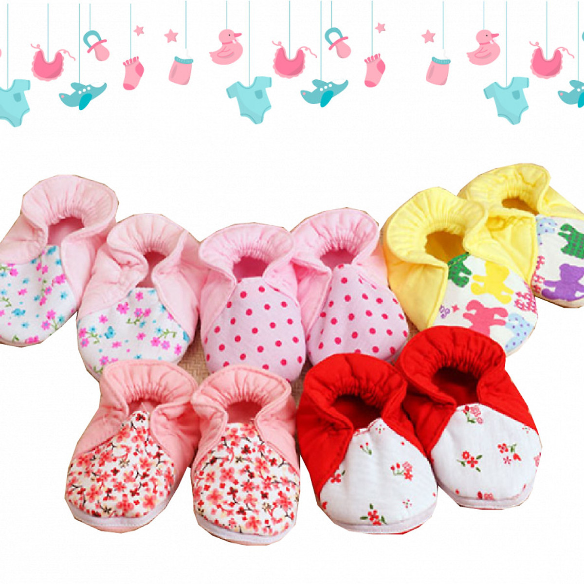 Combo 5 đôi giày vải cho bé yêu