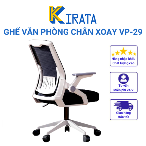 Ghế xoay văn phòng làm việc vp29, hàng nhập khẩu