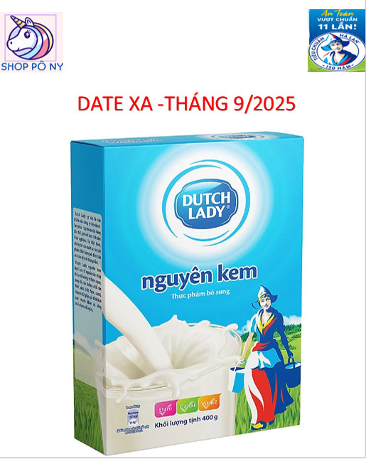 Sữa bột nguyên kem, Dutch Lady hộp 400gr