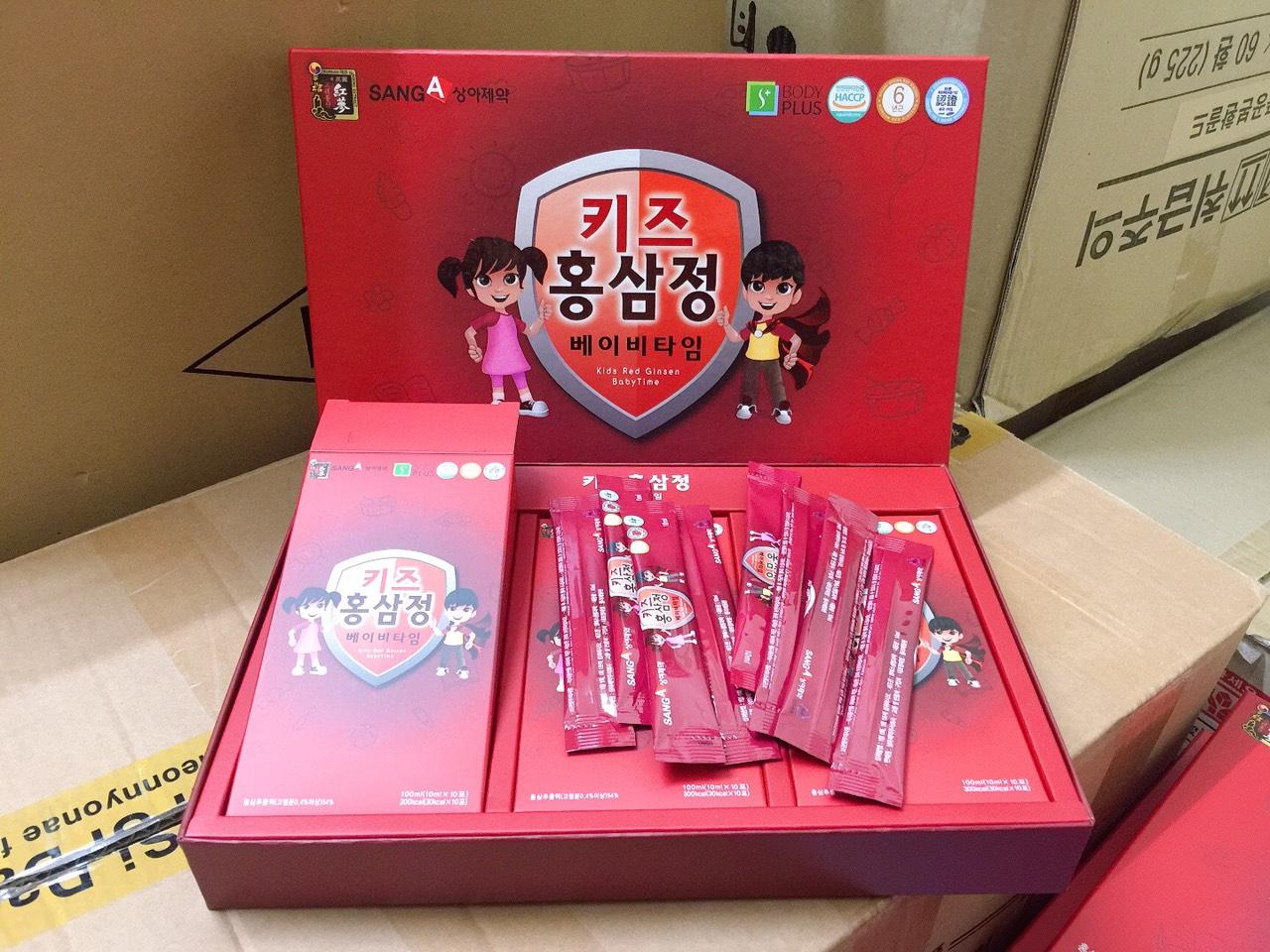 Hồng sâm Baby Sanga Hàn Quốc 30 gói 10ml - tăng chiều cao, cân nặng, trí thông minh