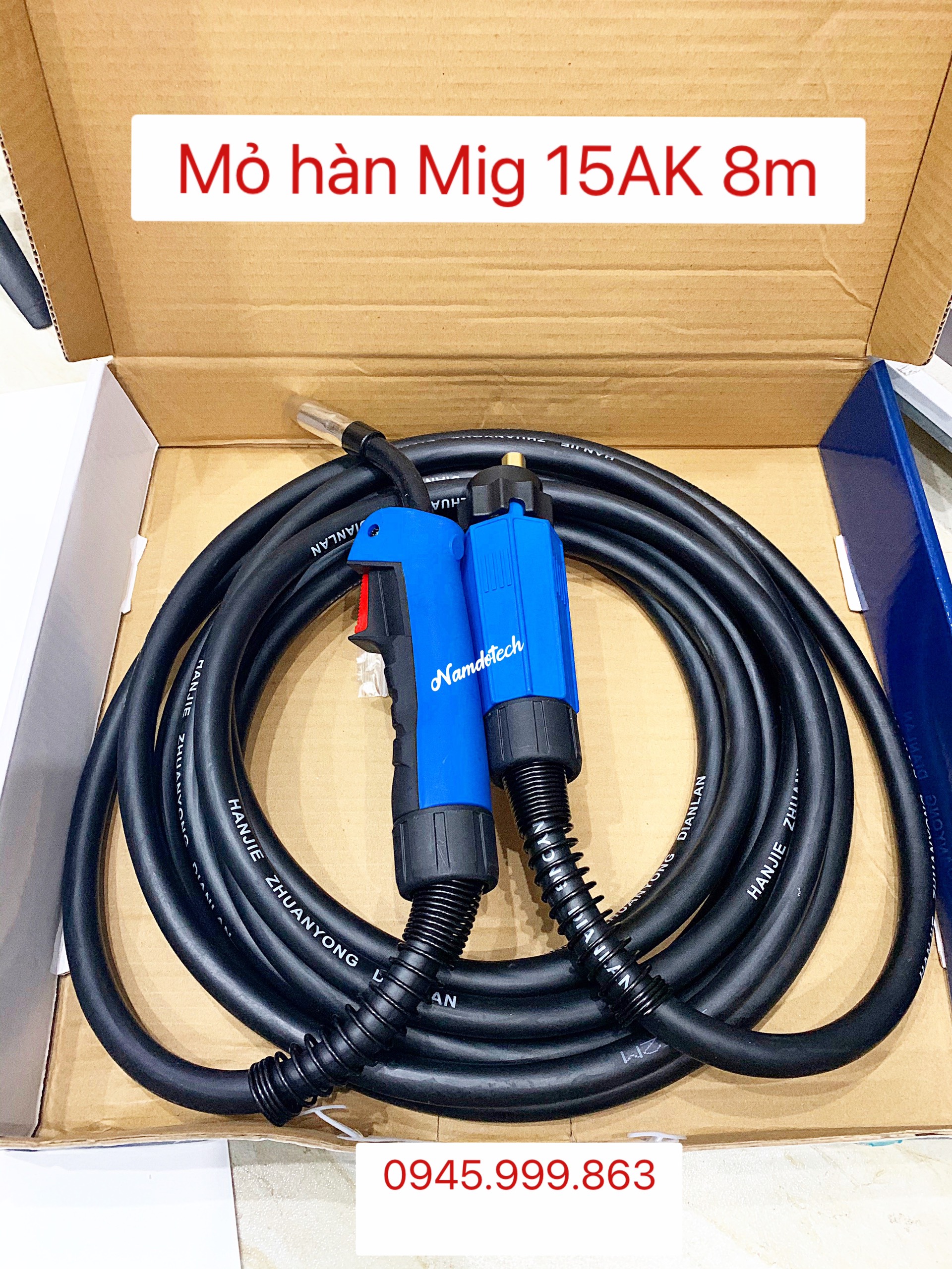 Mỏ hàn mig 15ak dài 8m