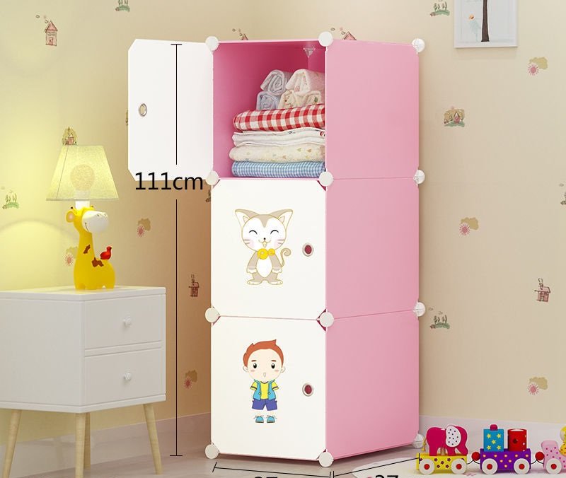 Tủ nhựa ghép 3 ô-Tủ đựng áo quần tiện lợi cao cấp